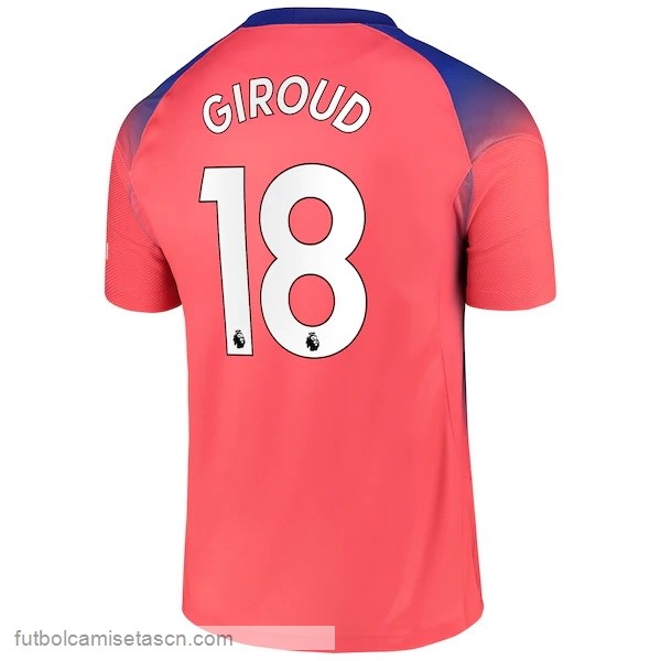 Camiseta Chelsea NO.18 Giroud 3ª 2020/21 Naranja